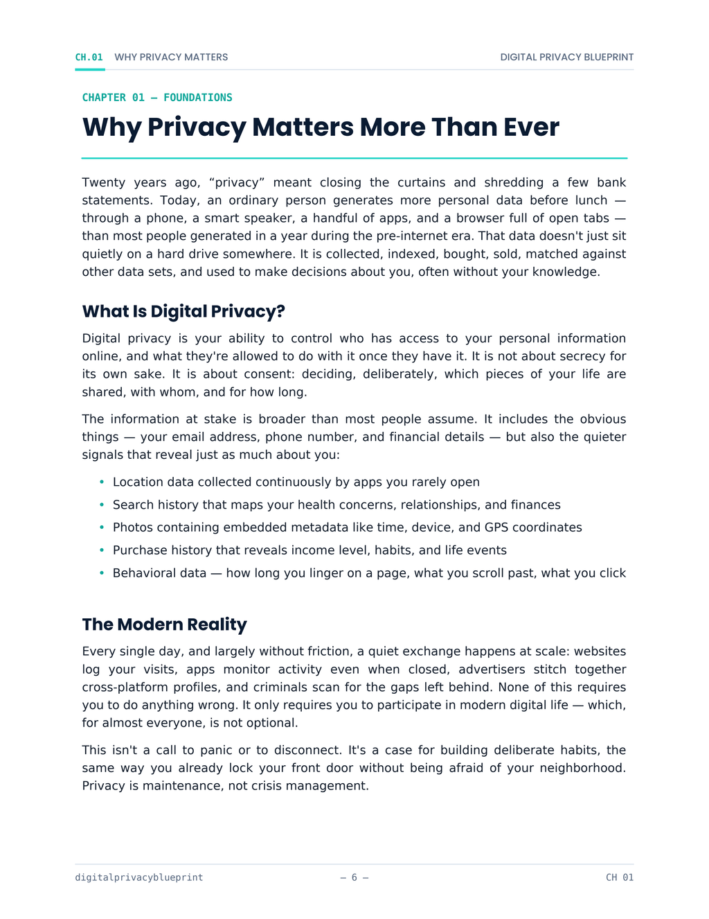 Digital Privacy Blueprint